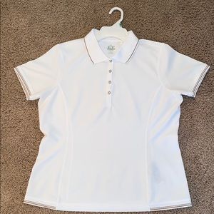 EP Pro Tour Tech white golf shirt